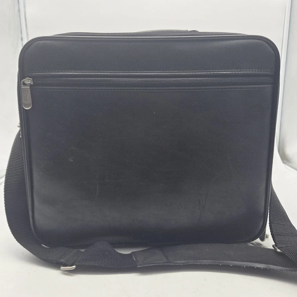 Targus Large Computer Bag Carrying Case Briefcase Laptop Notebook Leather